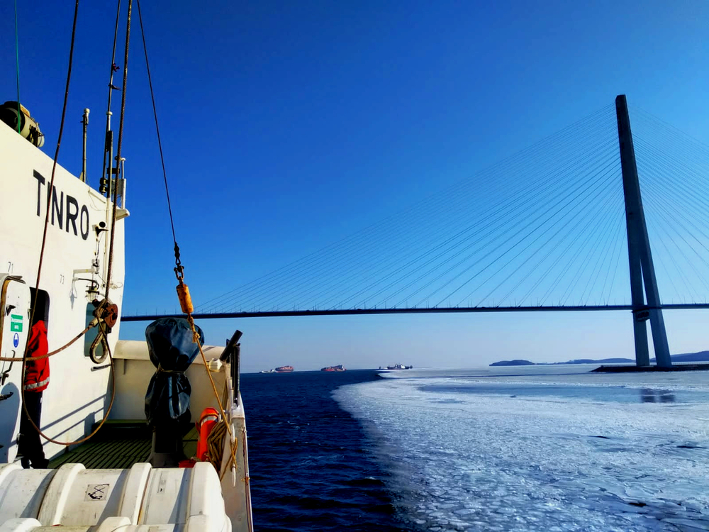 rv tinro just left the vladivostok